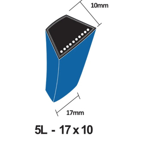 DRY5L390K Blue Kevlar Belt