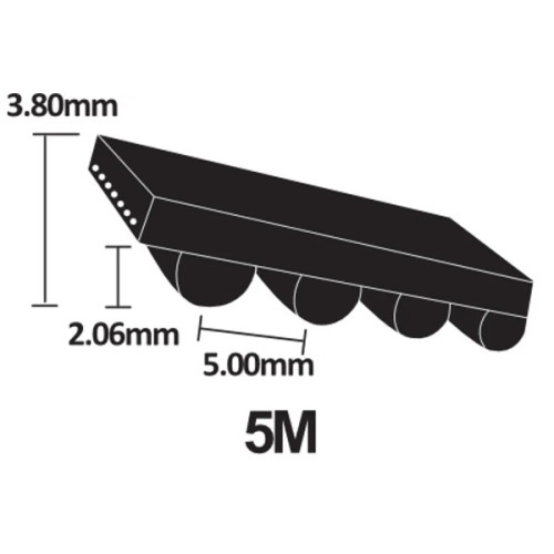 305-5M-25 Metric Timing Belt