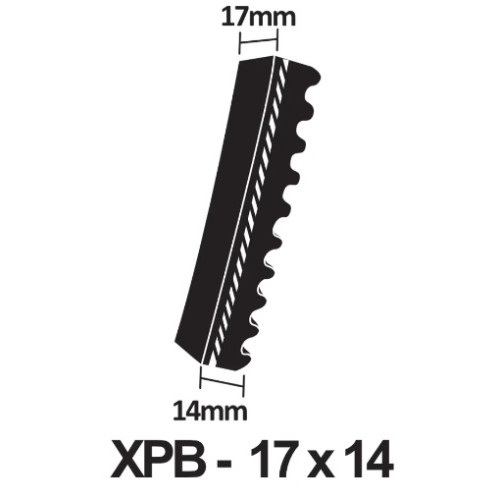 XPB1700 Cogged Wedge Belt
