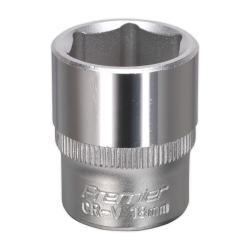 S3818 - 18mm 3/8"Sq Drive WallDrive Socket