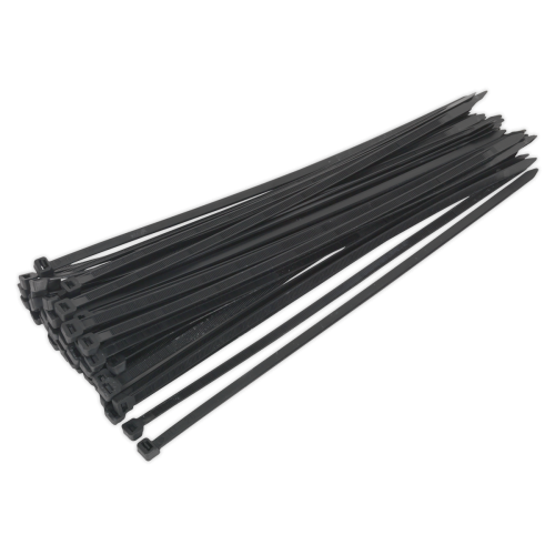 CT35076P50 - 350 x 7.6mm Black Cable Tie - Pack of 50