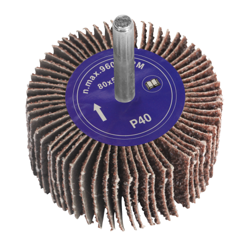 FW402060 - 40 x 20mm Abrasive Flap Wheel 6mm Shaft 60Grit