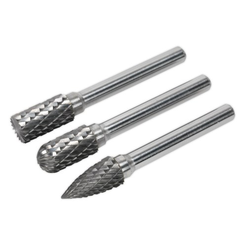 SDBK3 - 3pc Tungsten Carbide Rotary Burr Set